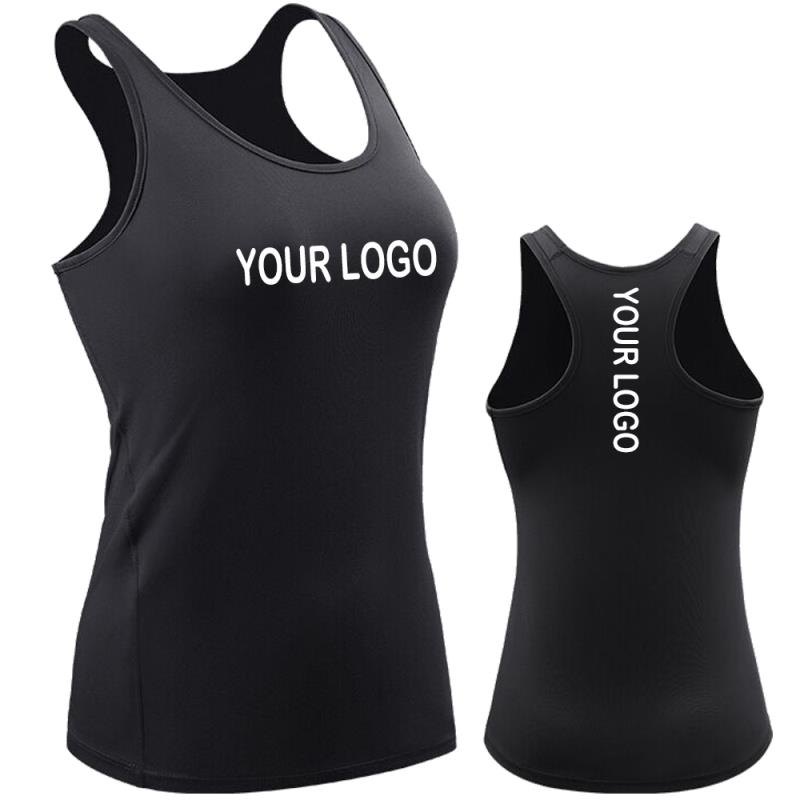 Custom logo printed plain women slim fit tank top wholesale blank sports bodybuildin