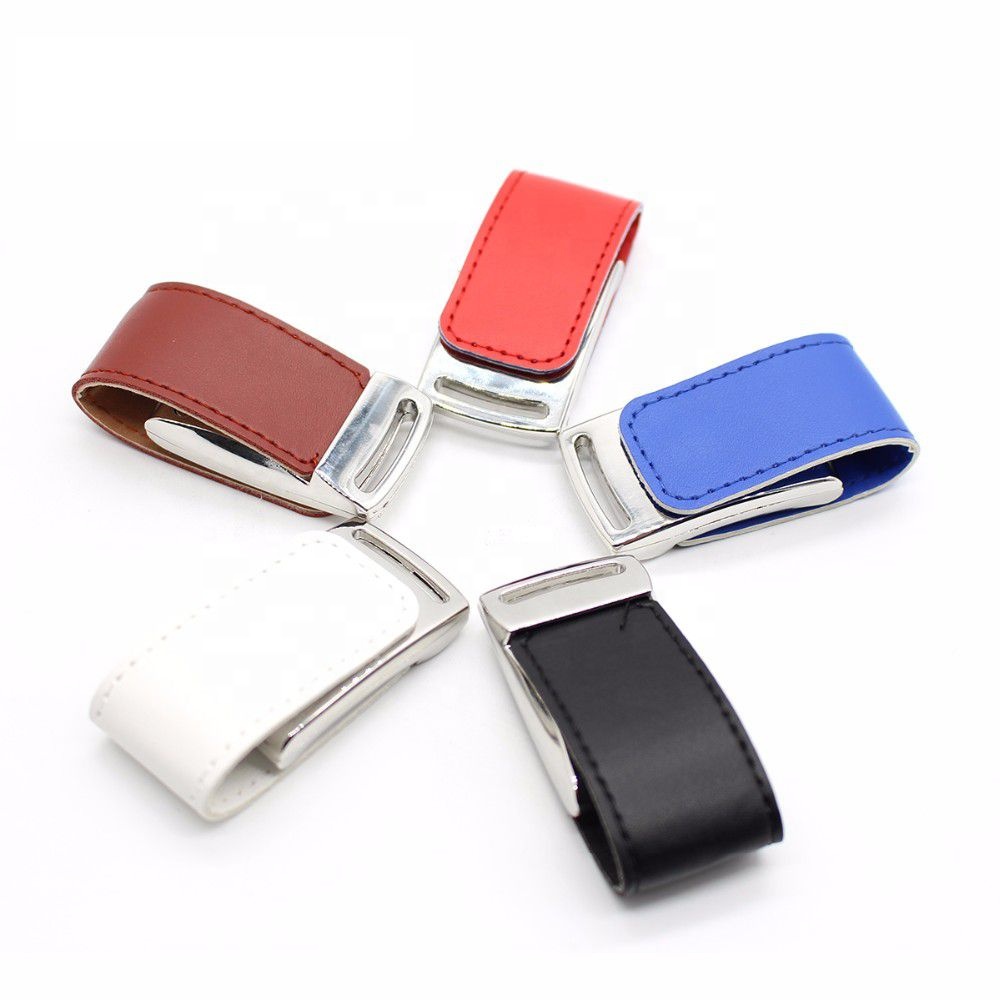 custom personalized business promotional leather usb flash drive 16gb no case