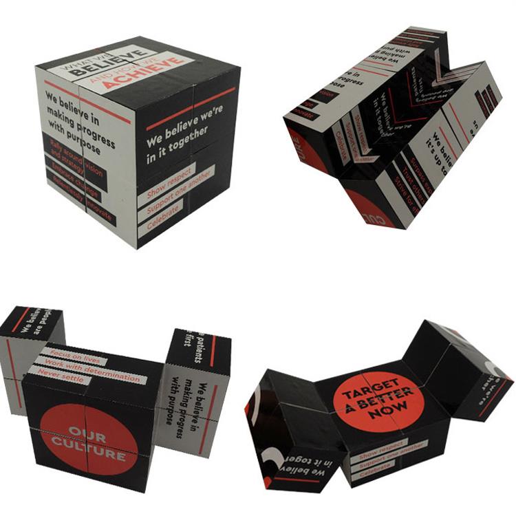 Custom Cube Toy Printing Photos Square Magnet Puzzle Magic Foldable Cube