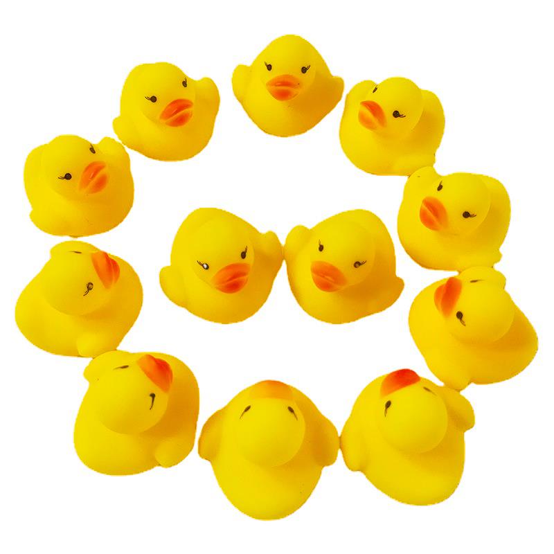 Shower swimming little Mini Yellow bulk Rubber duck Bath toy Sound Floating Ducks