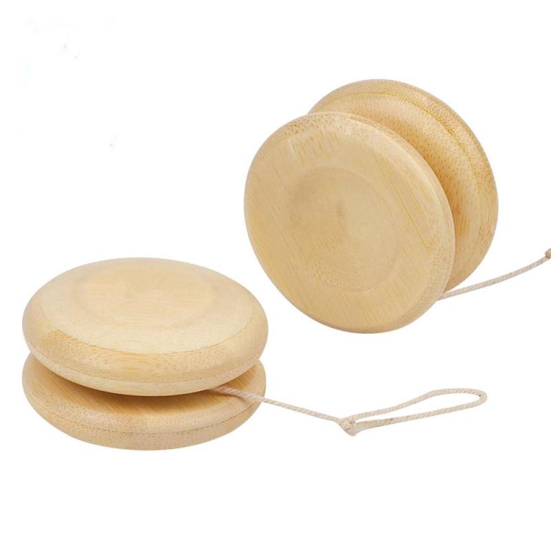outdoor children yoyo ball play game kids Classic Natural Wooden yoyo Toy