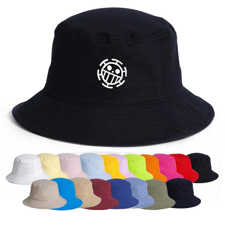 Fisherman Hats Designer Anime Cartoon Custom Bucket Hats Embroidery Logo