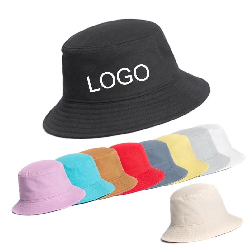 Luxury Plain Bulk Adult Unisex Cotton Customized Embroidery Logo Bucket Hat