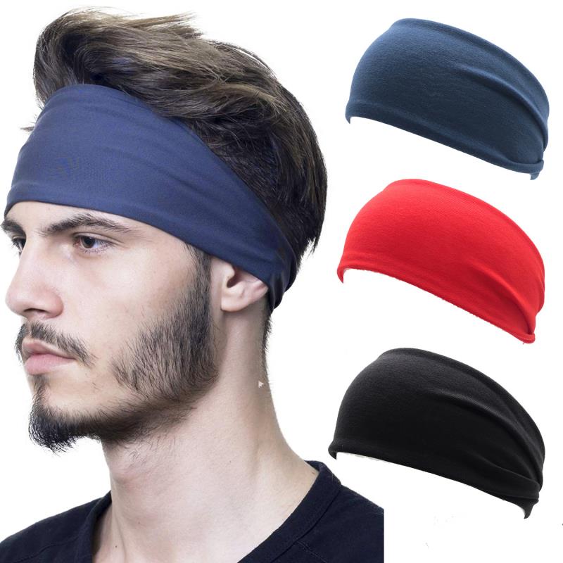 Wide Headbands for Men and Women in Soft Stretch Fabric