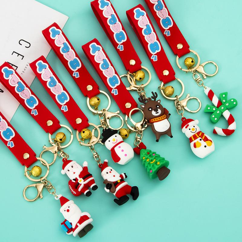 Christmas Decoration Supplies Cartoon Keychain Funny