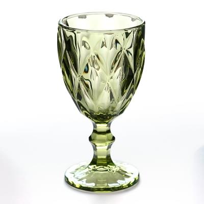 colorful wine glasses goblet set for wedding bar party elegant vintage crystal