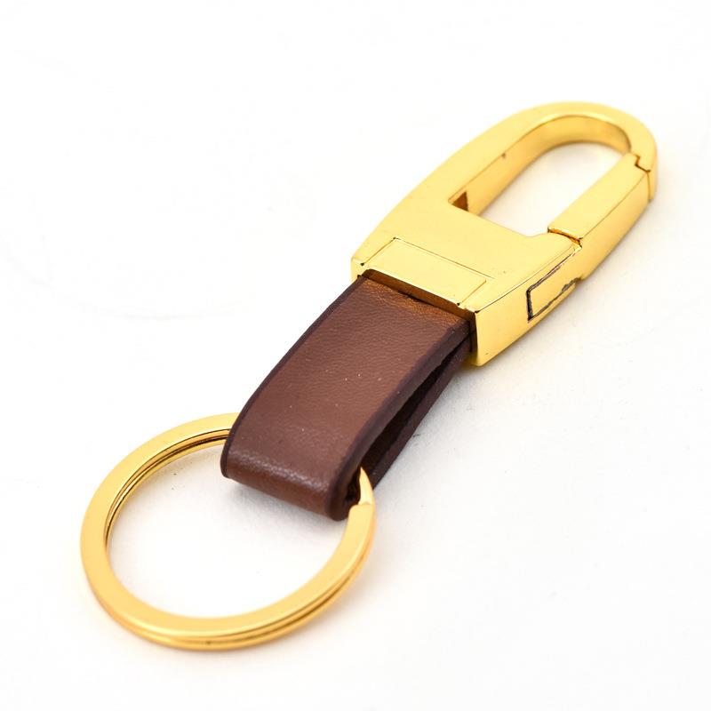 Fashion Men Leather Key Chain Custom Creative Metal Keychain