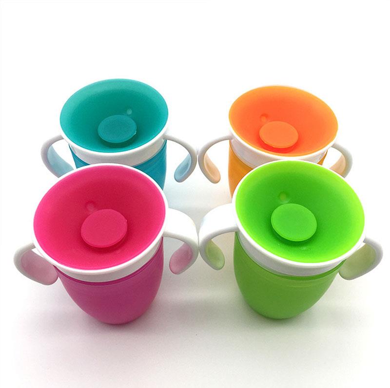 BPA Free Training Cup For Baby Spill Proof Silicone Cup Baby
