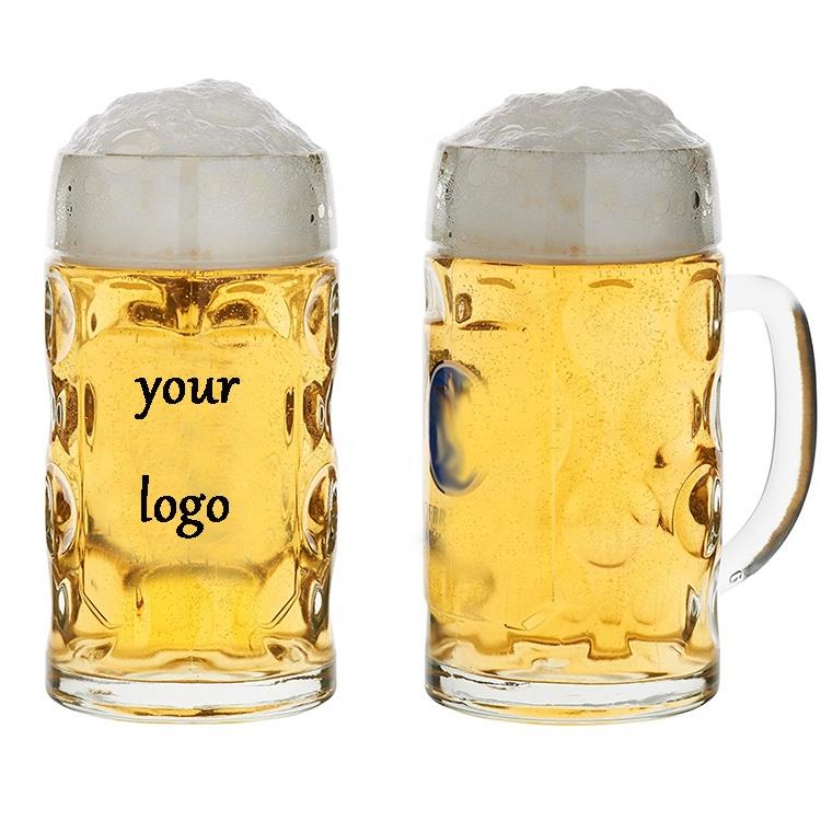 German beer glass plastic beer stein mug custom 1liter beer mug