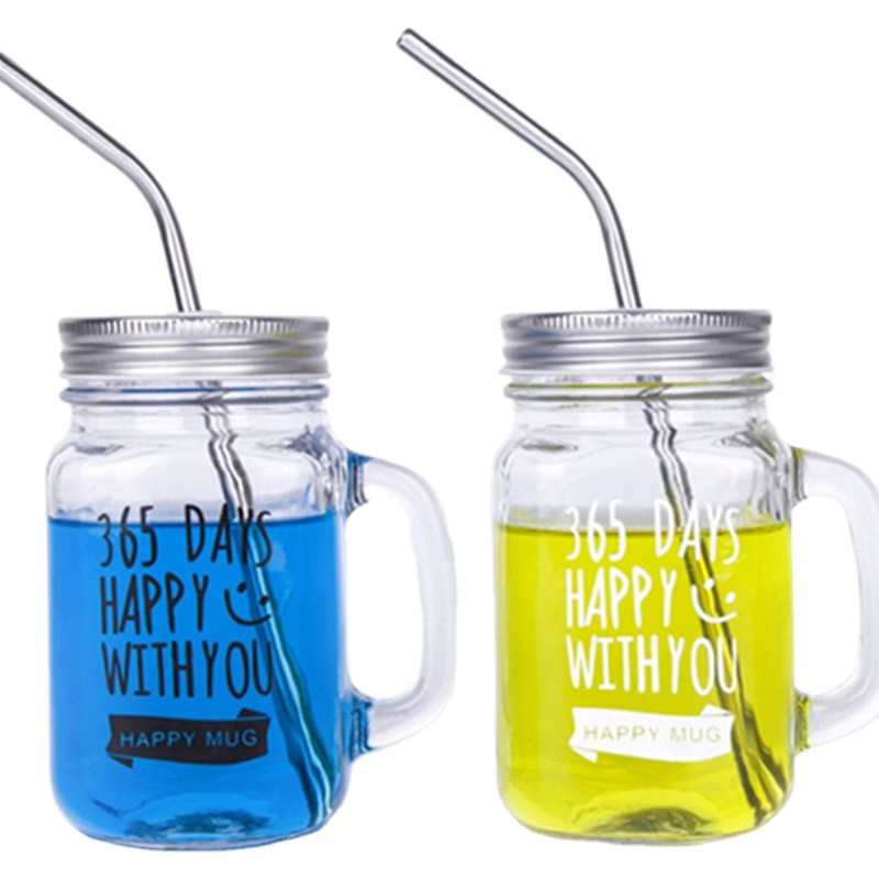 New design handle glass Straw cup