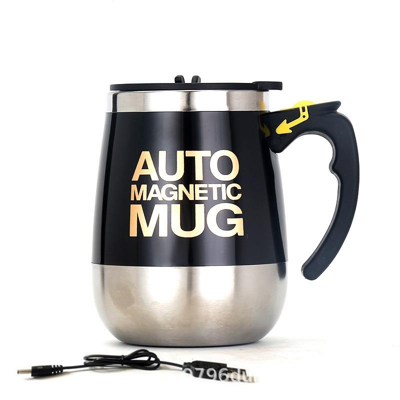 custom logo wholesales battery operated USB rechargeable Self Stirring Auto Magnetic Mug