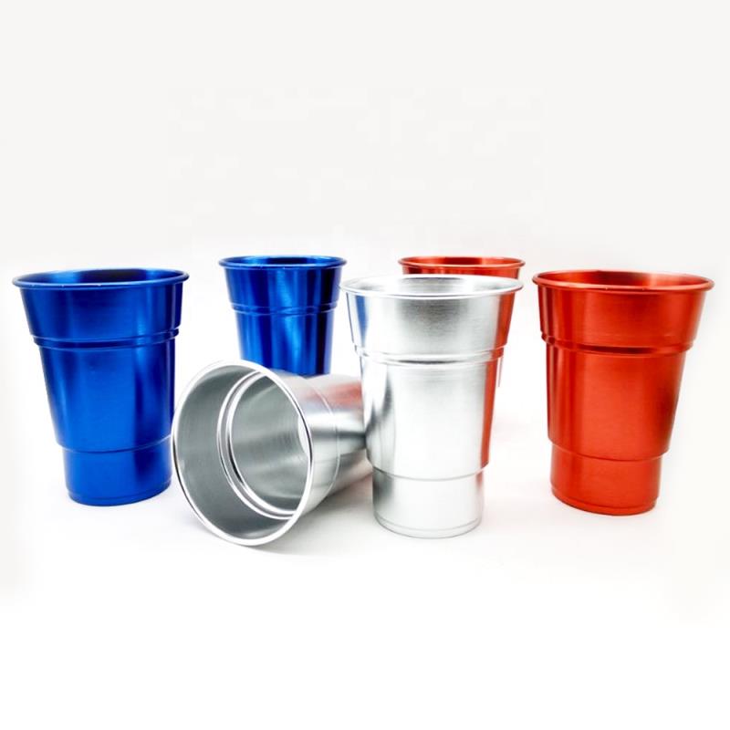 aluminum stainless steel coffee beer mugs, disposable aluminum cups tumblers