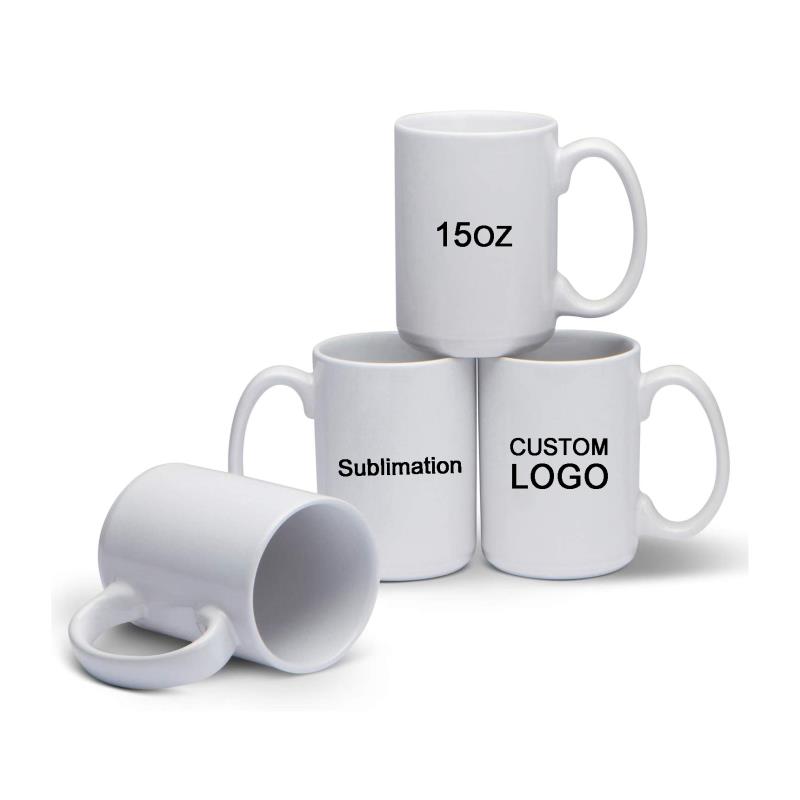 15oz big size blank white ceramic mug for sublimation