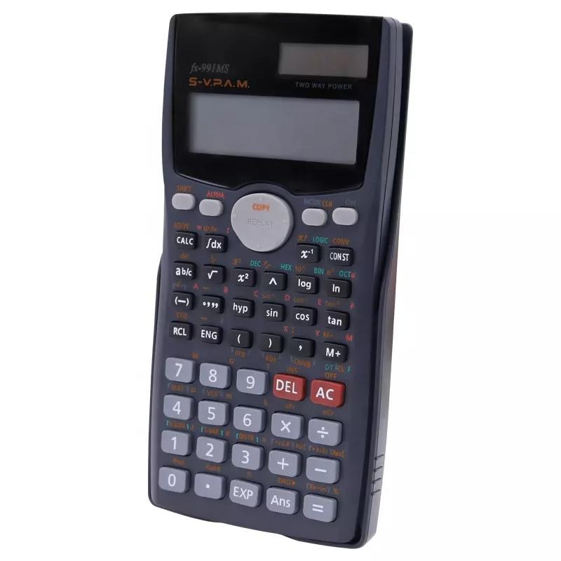Black Style Calculadora 401 Functions 10+2 Digits Scientific School Students Calculator