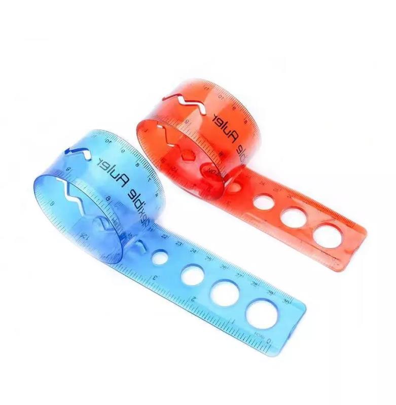 Wonderful Set Colorful Pvc or Pp Flexible Soft Plastic Ruler