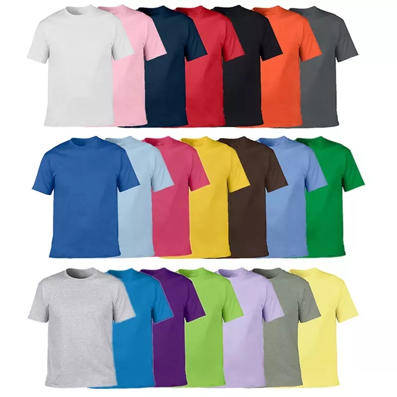 Wholesale Eco-friendly Plain 150G Adult Multipack Oversized Blank Round Neck Men Cotton T Shirt