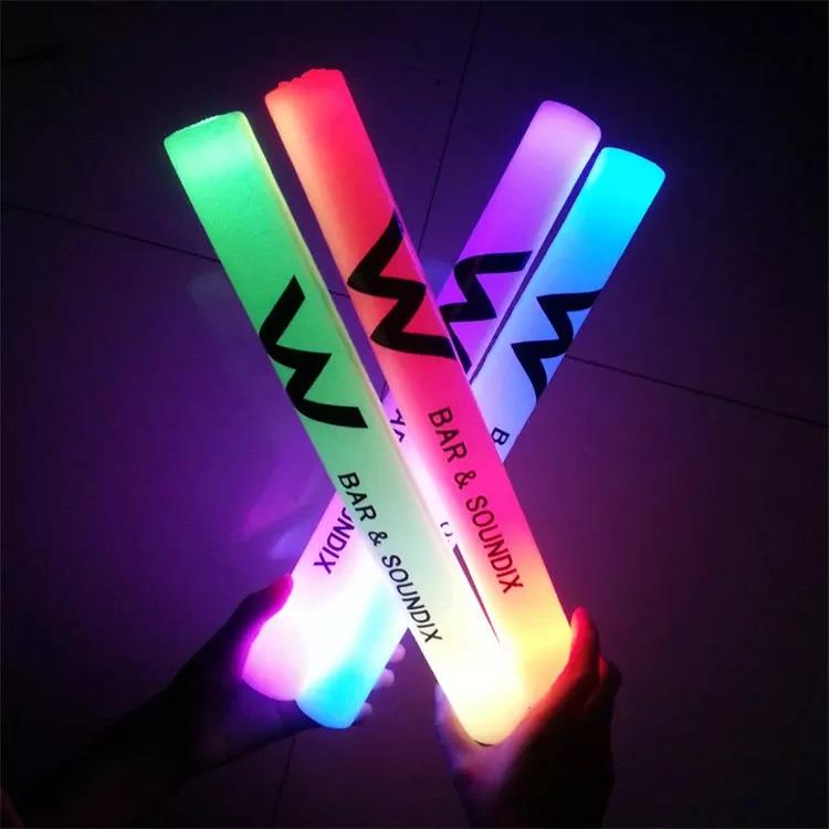 Custom LED Glow Foam Stick Cheap Led Baton Stick Foam Night Run Use Flashing Led Cheering Stick