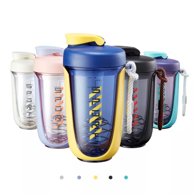 550ml Shaker Water Bottle Fruit Infuser BPA-Free Gym Protein Shaker Bottle with Customized Logo