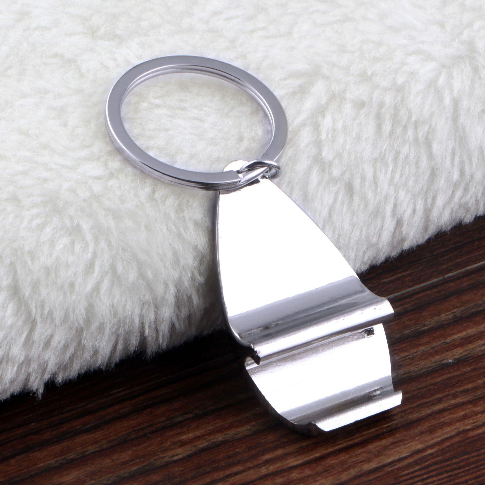 Custom high quality keychain bottle opener zinc alloy die casting key chain accessories