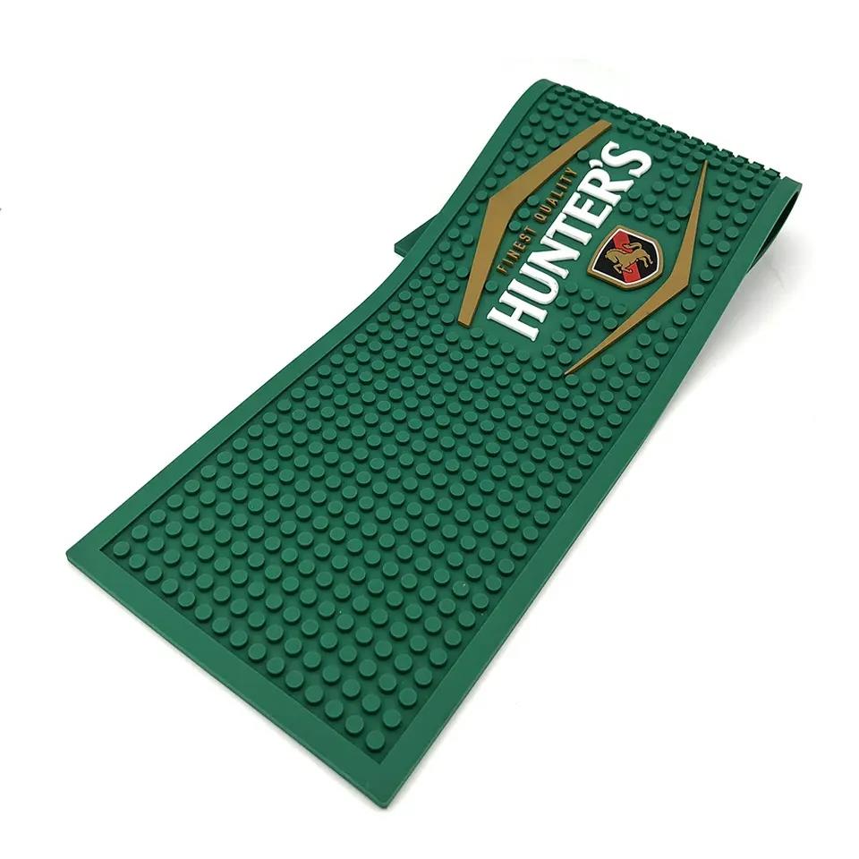 Premium Promotional Drip Custom logo Rubber Club Bar Mat