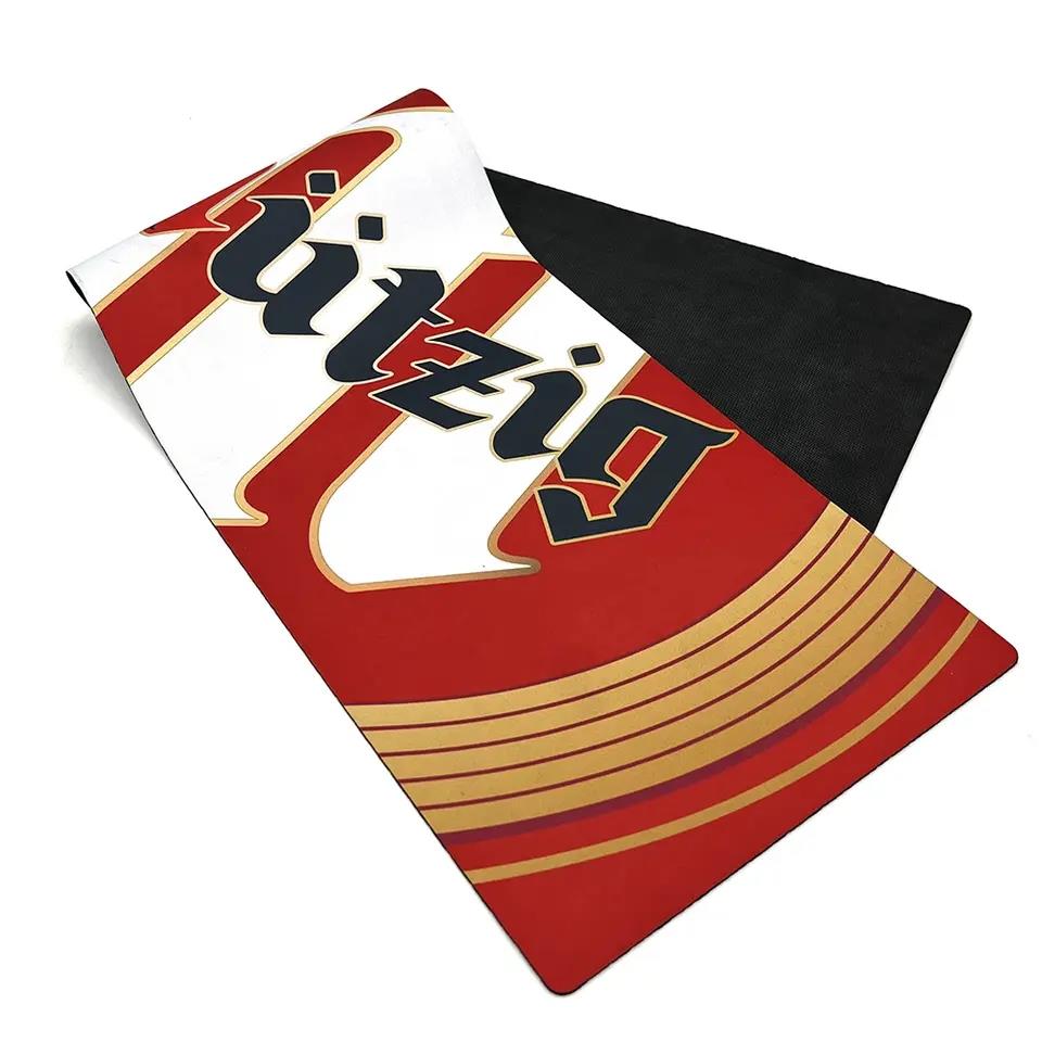 Premium Promotional Soft Rubber Printing Logo Custom Coffee Bar Mat