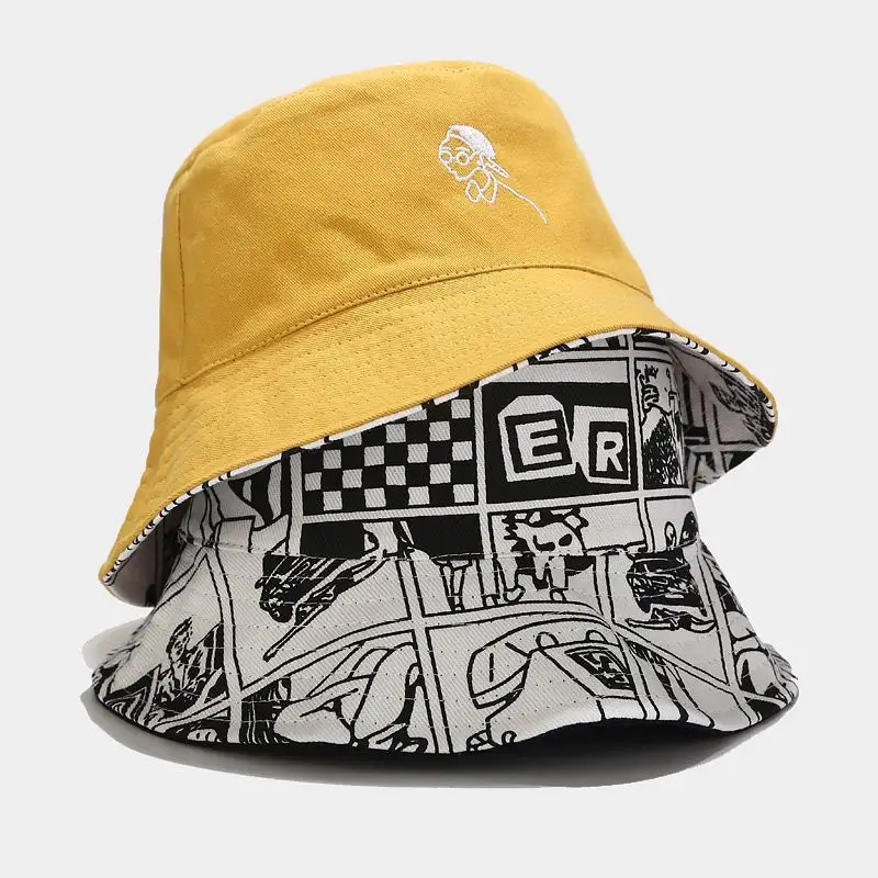 Reversible double sided bucket hat