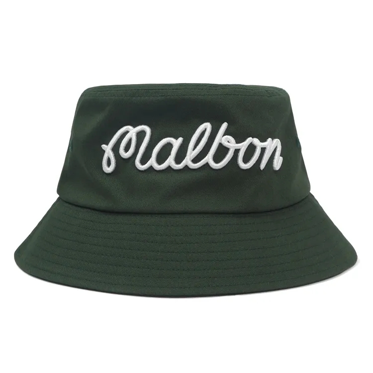 Custom Embroidered Logo Pattern Bucket Hat