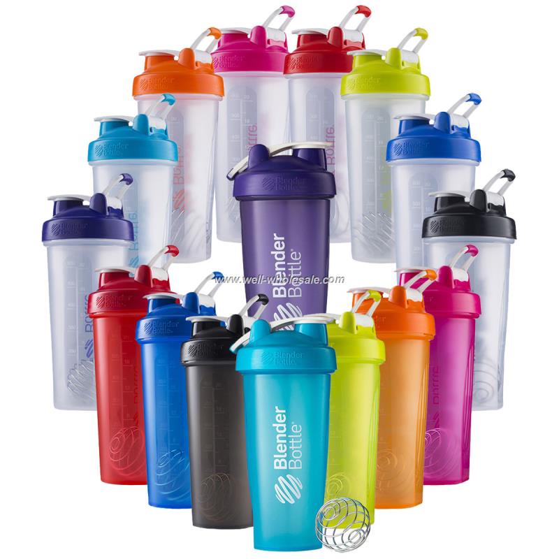 Wholesale 16oz/400ml custom logo shaker bottle with blender ball and handle  OEM,US$0.7-1.2/Piece